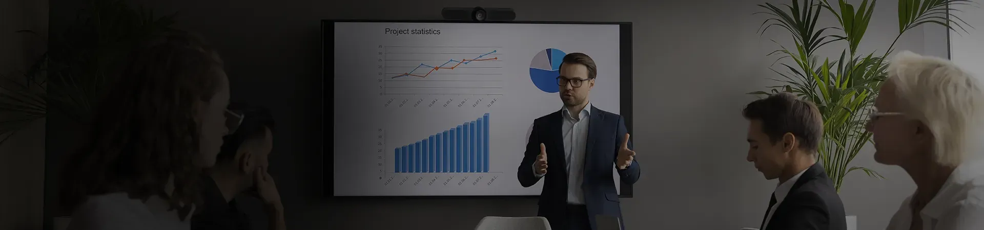 Sales coach discussing strategy with business owner