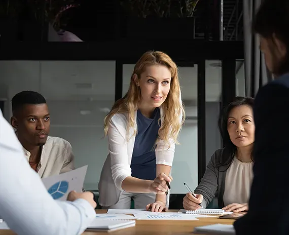 Business owner learning lead conversion techniques